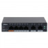 DAHUA DH-CS4006-4ET-60 4-портовый PoE коммутатор с функцией облачного управления, 4xRJ45 100Mb, 2xRJ45 100Mb uplink, суммарно 60Вт, коммутация 4.8 Гбит/с, MAC-таблица 8К