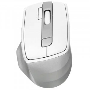 Мышь беспроводная A4Tech Fstyler FB45CS Air white/silver (оптическая, silent, BT/Radio, USB, 2000dpi)(FB45CS AIR USB (SILVER WHITE)