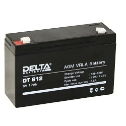 Delta DT 612 (12А\ч, 6В) свинцово- кислотный аккумулятор  