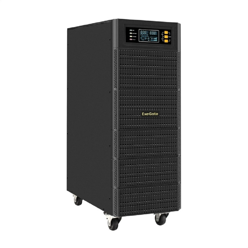Exegate EX296952RUS ИБП On-line ExeGate PowerExpert TL-575-6kVA.240V.LCD.AVR.T.USB.RS232.SNMP <6000VA/6000W, On-Line, PF=1, LCD, клеммы, RS232, USB, SNMP-slot, встроенные батареи 12V 7.2Ah -20шт, возм