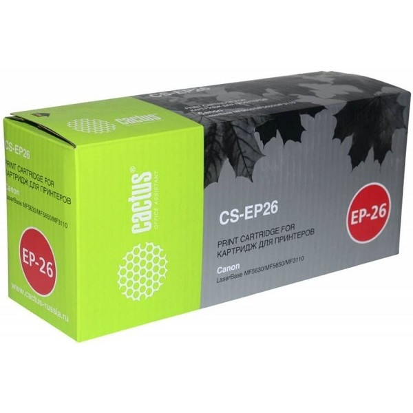 Картридж лазерный Cactus CS-EP26 черный (2500стр.) для Canon LB MF5630/MF5650/MF3110