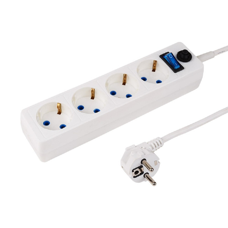 PROconnect (11-7228) Сетевой фильтр STANDARD 4 гнезда, 3м, 3х0,75мм?, с/з + автовыкл., белый