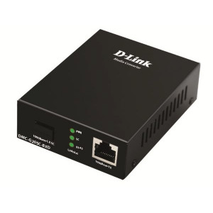 D-Link DMC-G20SC-BXD WDM медиаконвертер с 1 портом 100/1000Base-T и 1 портом 1000Base-LX с разъемом SC (Tx: 1550 мкм; Rx: 1310 мкм) для одномодового оптического кабеля (до 20 км)