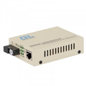 GIGALINK GL-MC-UTPF-SC1G-18SM-1310-N Медиаконвертер неуправляемый GIGALINK, UTP 10/100/1000 Мбит/с, SM, SC, без LFP, Tx:1310/Rx:1550 нм, 18 дБ (до 20 км), 5В/1А