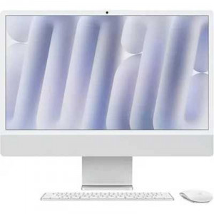 Apple iMac 24-inch 2024 [MWUC3ZP/A] (КЛАВ.РУС.ГРАВ.) Silver 24" Retina 4.5K {(4880x2520) M4 8C CPU 8C GPU/16GB/256GB SSD/рекоменд.переход.1979059/1991284} (A3247)