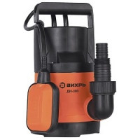 Вихрь ДН-300 [68/2/6] Дренажный Насос { 300 вт, глуб-8 м, max-11,3 м/час,частицы-5 мм }