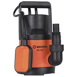 Вихрь ДН-300 [68/2/6] Дренажный Насос { 300 вт, глуб-8 м, max-11,3 м/час,частицы-5 мм }