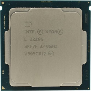Процессор/ APU LGA1151-v2 Intel Xeon E-2226G (Coffee Lake, 6C/6T,3.4/4.7GHz, 12MB, 80W, UHD Graphics P630) OEM