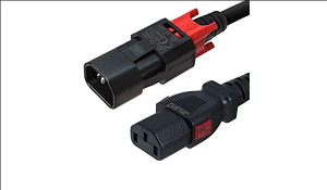 Кабель питания серверный Zonit 2.0м, с фиксируемыми разъемами zLock С14 / С13, (zLock-zC14-17-aC13-2,0m) (на ток 10А)