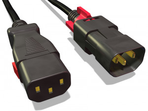 Кабель питания серверный Zonit 2.0м, с фиксируемыми разъемами zLock С14 / С13, (zLock-zC14-17-aC13-2,0m) (на ток 10А)