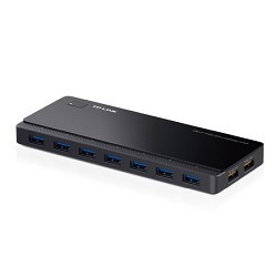 TP-Link UH720 7 ports USB 3.0 Hub with 2 power charge ports (2.4A Max), Desktop, a 12V/4A Power Adapter included