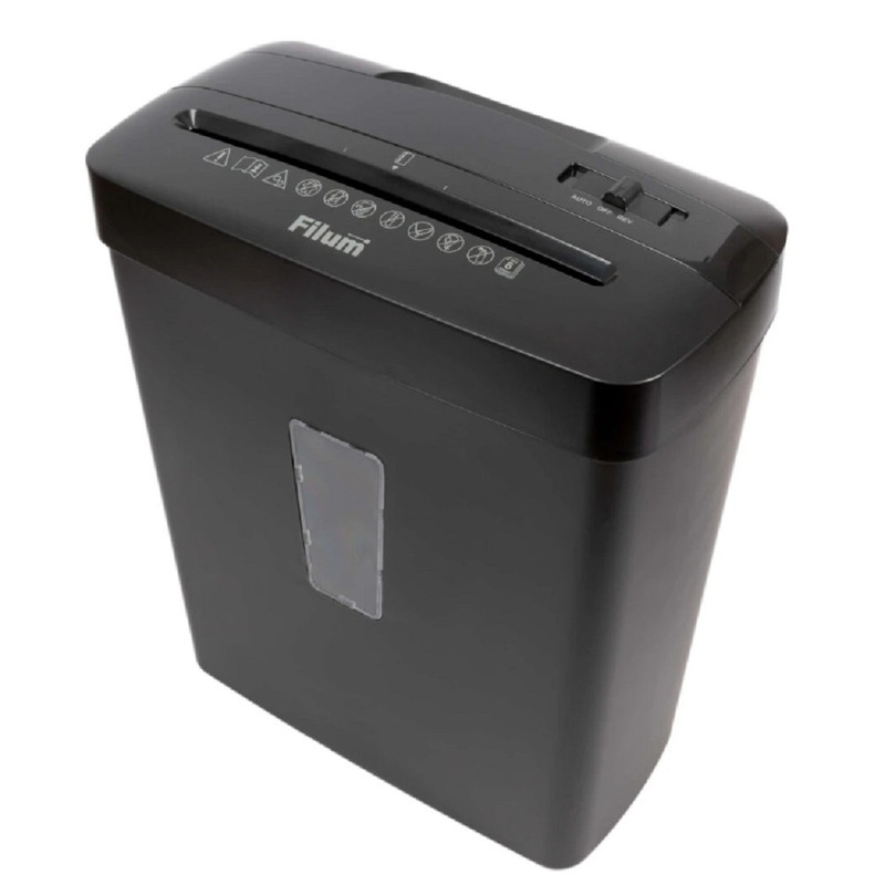 Уничтожитель бумаг Filum FL-SH013-04S 6 листов, безоп. 4ур., 13литров, 3,2м/мин, ур. шума: 68Дб (1110413)