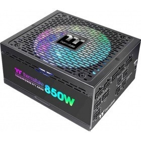 Блок питания Thermaltake ATX 850W Toughpower PF1 ARGB 80+ platinum 24+2x(4+4) pin APFC 140mm fan color LED 12xSATA Cab Manag RTL