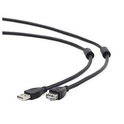 Gembird/Cablexpert CCF2-USB2-AMAF-10 USB 2.0  Pro Кабель, AM/AF, 3м, экран, 2феррит.кольца, черный, пакет