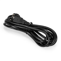 Exegate EX295578RUS Кабель питания ExeGate Power PC-3P (Евровилка угловая Schuko->C13, VDE-250V-3*1.5mm2, медь, черный, 10A, 3м)