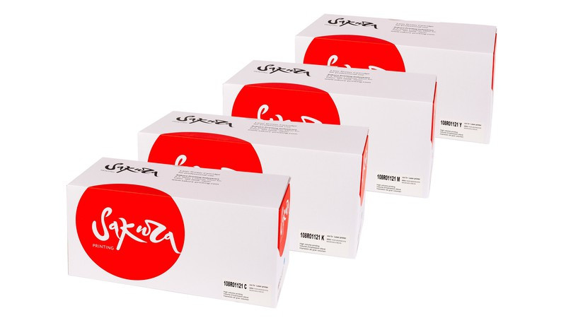 108R01121 Комплект Принт-Картриджей (блока формирования изображения) Sakura  для XEROX Phaser6600/WC660/WC6655/WC6655i/VerLinkC400/VerLinkC405, черный, голубой, пурпурный, желтый, 60000 к.