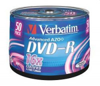 Verbatim  Диски DVD-R  4.7Gb 16-х, 50шт, Cake Box (43548)