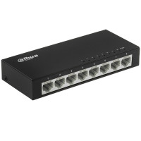 DAHUA DH-PFS3008-8ET 8-портовый коммутатор  8 RJ45 10/100 Мбит/с;  1.6 Гбит/с