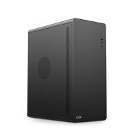CBR Корпус ATX Miditower U500, без БП, 1*USB 3.0 Type-C, 1*USB 3.0, 1*USB 2.0, HD Audio+Mic, Black [PCC-ATX-U500-WPSU]