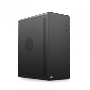 CBR Корпус ATX Miditower U500, без БП, 1*USB 3.0 Type-C, 1*USB 3.0, 1*USB 2.0, HD Audio+Mic, Black [PCC-ATX-U500-WPSU]
