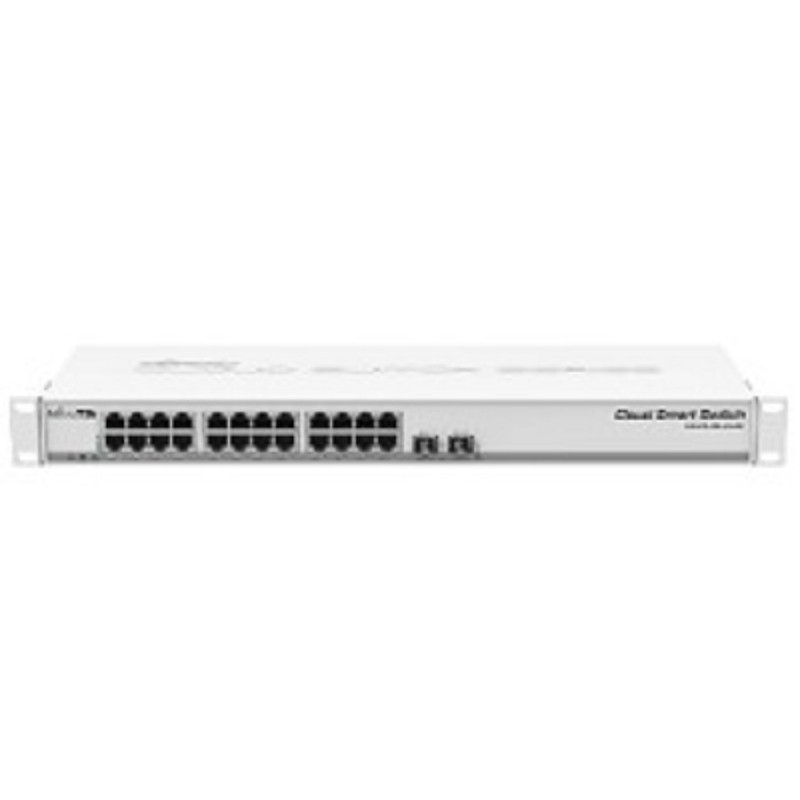 MikroTik Cloud Smart Switch 326-24G-2S+RM with 24 x Gigabit Ethernet ports, 2x SFP+ cages, 1U rackmount case, PSU Коммутатор