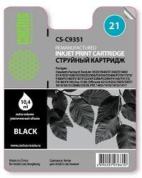 CACTUS C9351  Картридж струйный Cactus CS-C9351 черный для №21 HP DeskJet 3920/3940/D1360/D1460/D1470 (17ml)