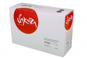 CF332A (HP 654A) Картридж Sakura для HP LJ  M651, M651DN, M651N, M651Xh, желтый, 15 000 к.
