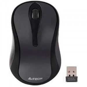 Мышь беспроводная A4Tech G3-280NS grey/black (оптическая, silent, USB, 2but, 1200dpi)(G3-280NS