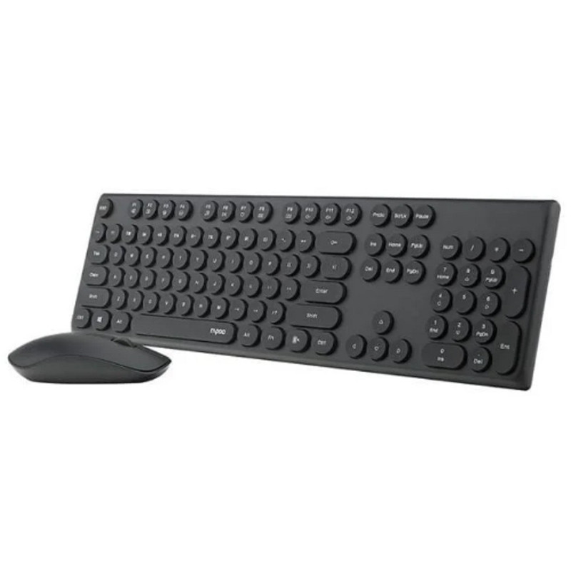 Клавиатура + мышь Rapoo X260S клав:черный мышь:черный USB беспроводная 