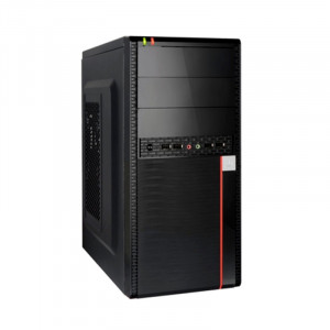 Exegate EX284038RUS Корпус Minitower BA-204U Black, mATX, <AA500, 80mm>, 2*USB+2*USB3.0, Audio