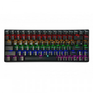 Клавиатура беспр. механ. Gembird KBW-G510L (чёрн), BT 5.0/2,4 ГГц/USB, мет, переключатели Outemu Blue