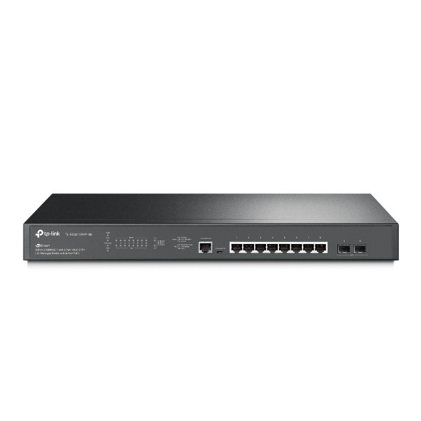 TP-Link TL-SG3210XHP-M2 JetStream управляемый коммутатор уровня 2+ с 8 PoE+ портами 2.5GBASE-T и 2 SFP+ портами 10GE SMB