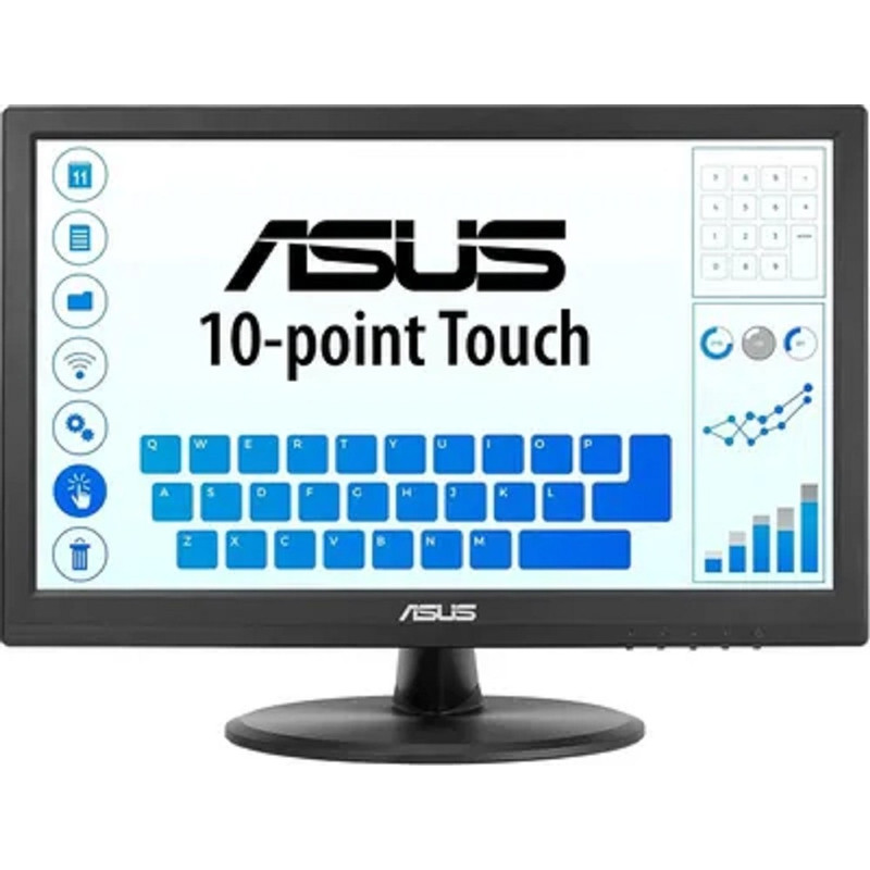 ASUS LCD 15.6" VT169HE черный IPS LED 16:9 HDMI матовая 1000:1 220cd 170гр/170гр 1920x1080 60Hz VGA FHD Touch 