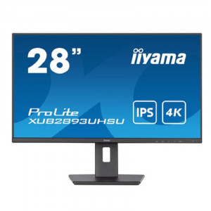 LCD IIYAMA 28" XUB2893UHSU-B5 {IPS 3840x2160 60hz 3ms 178/178 300cd 1000:1 10bit(8bit+FRC) HDMI2.0 DisplayPort1.2 2xUSB2.0 2xUDB3.0 2x2W Pivot VESA}