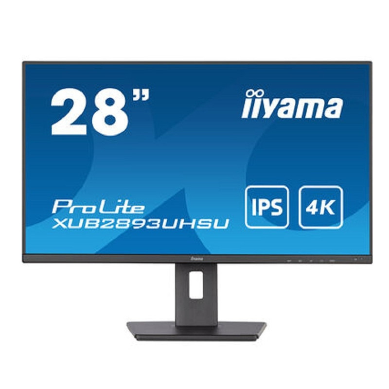 LCD IIYAMA 28" XUB2893UHSU-B5 {IPS 3840x2160 60hz 3ms 178/178 300cd 1000:1 10bit(8bit+FRC) HDMI2.0 DisplayPort1.2 2xUSB2.0 2xUDB3.0 2x2W Pivot VESA}
