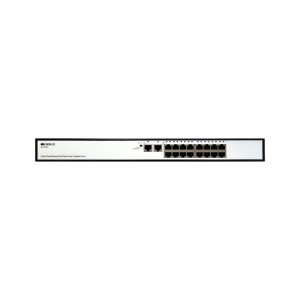 ORIGO OS1218P/190W/A1A Неуправляемый PoE-коммутатор 16x100Base-TX PoE+, 2x1000Base-T, PoE-бюджет 190 Вт, корпус металл