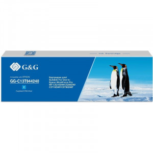 Картридж струйный G&G GG-C13T944240 голубой (45мл) для Epson WorkForce Pro WF-M5290DW/M5790DWF