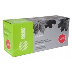 Cartridge 719_CACTUS Картридж CACTUS (CS-C719) для принтеров CANON i-SENSYS MF5840/ MF5880; LBP6300/ 6650, черный, 2100стр.
