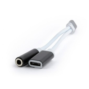 Cablexpert Переходник USB Type-C/Jack3.5 F+ Type-C F, черный, пакет (CCA-UC3.5F-02)