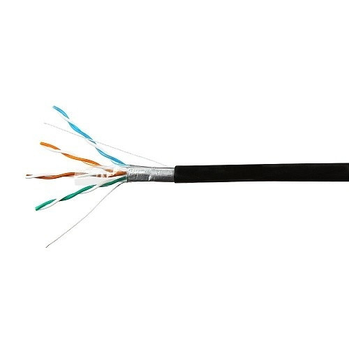 SkyNet Кабель FTP outdoor 4x2x0,46, медный, FLUKE TEST, кат.5e, однож., 100 м, box, черный [CSL-FTP-4-CU-OUT/100]
