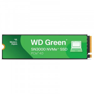 WD SSD 500GB WD Green SN3000, PCI-E 4.0 x4 M.2 2280, [R/W - 5000/4100 MB/s]