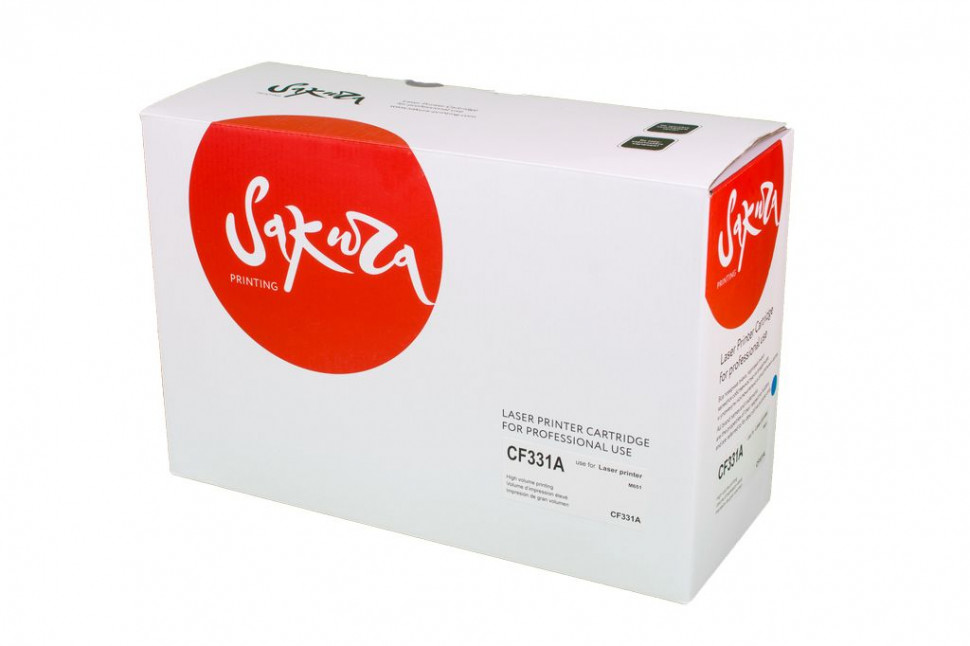 CF331A (HP 654A) Картридж Sakura для HP LJ  M651, M651DN, M651N, M651Xh, синий, 15 000 к.