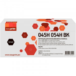  054H/045H BK Картридж EasyPrint LC-054H/045H BK для Canon i-SENSYS LBP611/621/MF631/641/HP M252/M254/M277 (3200 стр.) черный, с чипом
