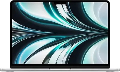 Apple MacBook Air 13-inch Mid 2022 [MC7V4LL/A] (КЛАВ.РУС.ГРАВ.) Silver 13.6" Liquid Retina {(2560x1600) M2 8C CPU 8C GPU/16GB/256GB SSD/рекоменд.переходник 11007065}