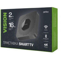 Perfeo SMART TV BOX приставка "VISION 2/16",Allwinner H618,Android 12, 2Gb/16Gb,Пульт Bluetooth