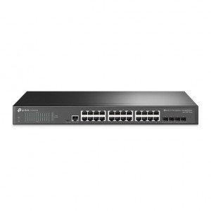 TP-Link TL-SG3428 Ver2.0 JetStream 24 портовый гигабитный управляемый коммутатор уровня 2+ с 4 SFP слотами SMB