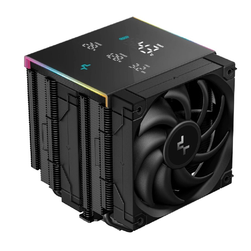 Устройство охлаждения(кулер) Deepcool AK620 Digital Pro ARGB Soc-AM5/AM4/1151/1200/2066/1700 черный 4-pin 25dB Al+Cu LCD 260W 1491gr Ret (R-AK620-BKAPMN-G)