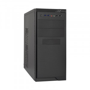 Exegate EX283235RUS Корпус Minitower ExeGate MA-372UX Black, mATX <UN350, 120mm> 2*USB+2*USB3.0, Audio