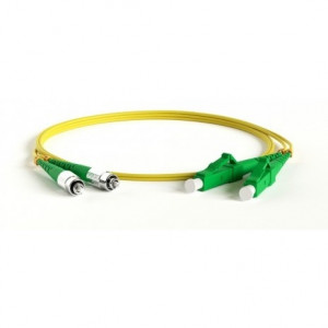 Hyperline FC-D2-9-FC/­AR-LC/­AR-H-2M-LSZH-YL (FC-9-FC-LC-APC-2M) Патч-корд волоконно-оптический (шнур) SM 9/­125 (OS2), FC/­APC-LC/­APC, duplex, LSZH, 2 м 