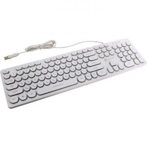 Oklick 420MRL white USB slim Multimedia LED [1091227]